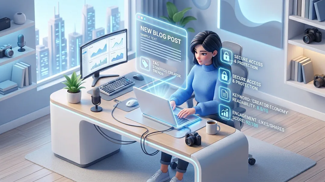 Создание сообщения блога